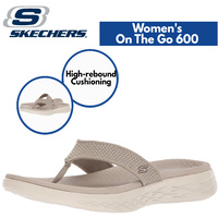 Skechers Women's On The Go 600 Flip Flops Thongs Sandals - Taupe