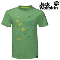 Jack Wolfskin Journey T Kids Tshirt Boys Shirt Top Short Sleeves Tee