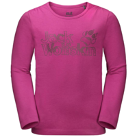 Jack Wolfskin Kids Girls Long Sleeve T Shirt Base Layer Thermal Cotton - Fuchsia