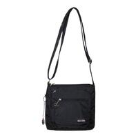 FIB Mens Crossbody Bag Adjustable Shoulder Strap Travel Pockets - Black