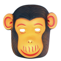 Animal Head Face Mask Halloween Costume Party Toys Adult Kids - Monkey