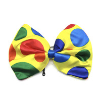 Clown Bow Tie Fancy Dress Costume Circus Jester Funny Dress Up