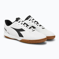 Diadora Pichichi 5 Indoor Soccer Futsal Boots Shoes Football - White/Black