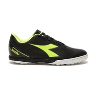 Diadora Pichichi 6 Turf Soccer Futsal Boots Shoes Indoor Football - Black/Fluro Yellow