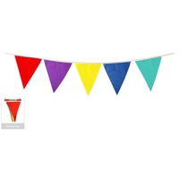 12x 9m BUNTING FLAG Colourful Triangle Party Banner Birthday Wedding Flags Outdoor