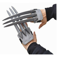 2x X-Men Wolverine Claws Action Figure Toy Plastic Hand Accessory Party Halloween