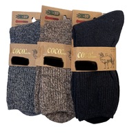 12 Pairs Men's Wool Blend Work Socks Heavy Duty Outdoor Warm (EU41-EU47)