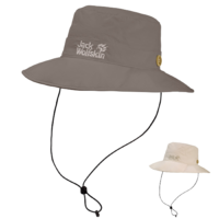 Jack Wolfskin Wide Brim Hat Hiking Fishing Outdoor Sun Supplex Mesh Cap