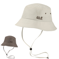 Jack Wolfskin Bucket Hat w Chin Strap Supplex Sun Hat Fishing Hiking UV Protection