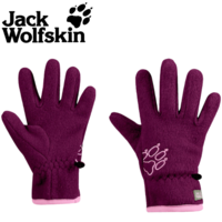 Jack Wolfskin Baksmalla Fleece Glove Kids Winter Girls Warm Glove - Dark Orchid