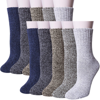 12x Women's Pairs Thick Wool Blend Work Socks Heavy Duty Outdoor Warm (EU37-EU41)