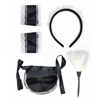 5pcs French Maid Costume Accessory Set Party Halloween Nurse