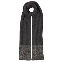 Dents Wool Blend Rib Knit Scarf Wraps Warm Winter Thick - Grey