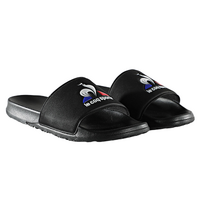 Le Coq Sportif Slides Flip Flops Sandals Slip On Shoes - Black