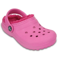 Crocs Kids Classic Lined Clogs Shoes Unisex Childrens - Party Pink/Candy Pink