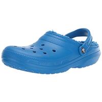 Crocs Adult Unisex Classic Lined Clogs Slippers Shoes Warm - Bright Cobalt
