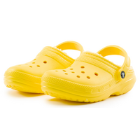Crocs Adult Unisex Classic Lined Clogs Slippers Lightweight Shoes Warm - Lemon