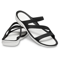 Crocs Women's Swiftwater Sandals Ladies Footwear - Black/White