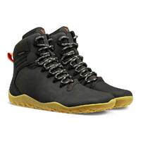 Vivobarefoot Womens Tracker II FG Obsidian High Boots Shoes Waterproof - Black