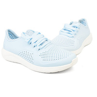 Crocs Women's LiteRide Pacer Shoes Water Aqua Sneakers Runners - Mineral Blue/White