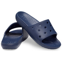 Crocs Unisex Classic Slide Lightweight Slip On Beach Flip Flops Sandals - Navy