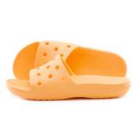 Crocs Womens Classic Slide Sandal Comfortable Lightweight Slippers - Cantaloupe