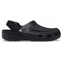Crocs Mens Classic Yukon Vista II Clog Comfy Adjustable Heel Straps - Black