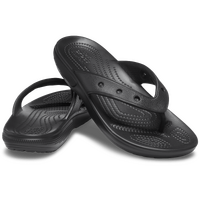 Crocs Mens Classic Flip Lightweight Comfortable Flip Flop Sandal - Black
