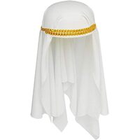 Arabian Keffiyeh Hat Sheik Costume Muslim Fancy Dress Party Accessory Cap