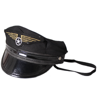 Mini Pilot Hat for Costume Party Officer Aviation