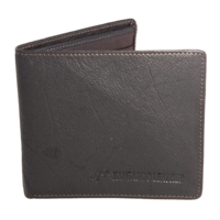 Barmah Kangaroo Leather 1 Fold Wallet Handmade w Gift Box - Ironstone