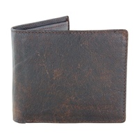 Barmah Kangaroo Leather 1 Fold Wallet Handmade w Gift Box - Vintage