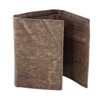 Barmah RFID Protection Kangaroo Leather 2 Fold Wallet Handmade w Gift Box - Hickory