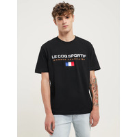 Le Coq Sportif Mens Francaise Tee Top T Shirt - Black