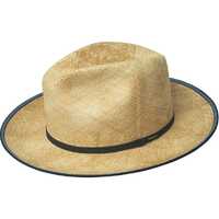 Bailey Mens Parson Straw Hat Trilby Fedora Made in USA - Tea Stain
