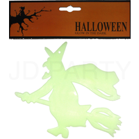 GIANT GLOW IN THE DARK WITCH Halloween Party Decoration Decor Scary Toy 27cm