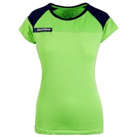 Tecnifibre Women's Top Tee Shirt F1 Airmesh 360 Tennis Fitness -  Green/Navy
