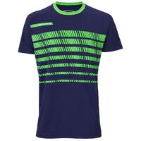 Tecnifibre Women's Top Tee Shirt F2 Airmesh 360 Tennis Fitness -  Navy/Green