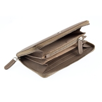 Dents Smooth Nappa Finish Geneuine Leather Women's Wallet - Taupe