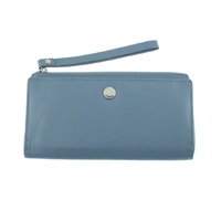 Dents Smooth Nappa Finish Geneuine Leather Women's Wallet - Blue