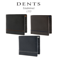 Dents Men's Natural Grain Leather Wallet with RFID Blocking Protection