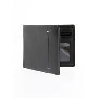 Dents Mens Soft Leather Billfold Wallet with RFID Blocking Protection - Black/Dove