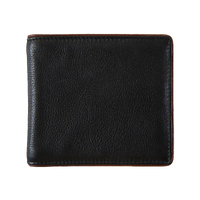Dents RFID Two-Colour Pebble Grain Leather Bifold Wallet - Black