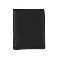 Dents RFID Two-Colour Pebble Grain Leather Business Card Holder - Black