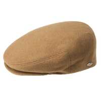 Bailey Mens Lord Wool Ivy Newsboy Flat Cap Hat Made in Italy - Camel