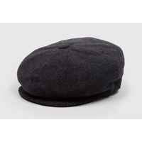 Bailey Mens Galvin Ivy Newsboy Flat Cap Hat - Grey Wool