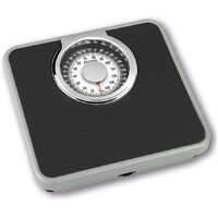Propert 150kg Mechanical Bathroom Scales Speedometer Analogue - Black