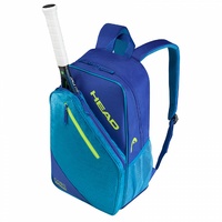 HEAD Core Performance Tennis or Squash Backpack Bag - Blue/Yellow