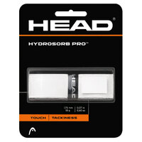 HEAD Hydrosorb Pro Racket Replacement Grip Tennis Squash Super Tacky - White