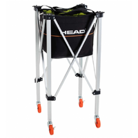 Head Ball Trolley 120 Balls Coaching Teaching Basket Cart Training Foldable